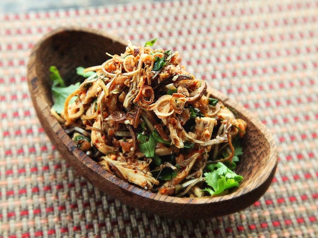 how to make banana inflorescence salad