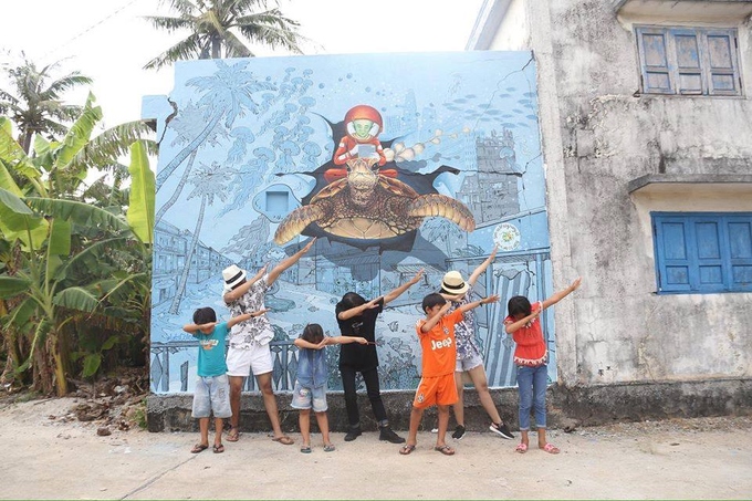 New Village Paints Are Proving A Hit With Tourists.