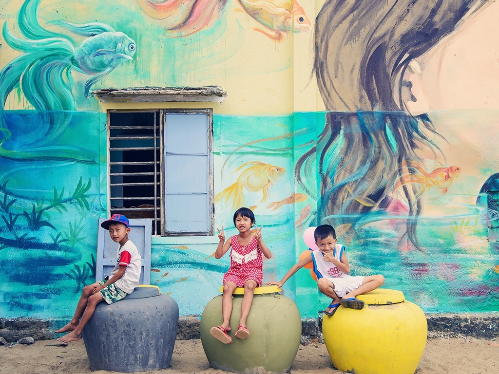 New Village Paints Are Proving A Hit With Tourists.