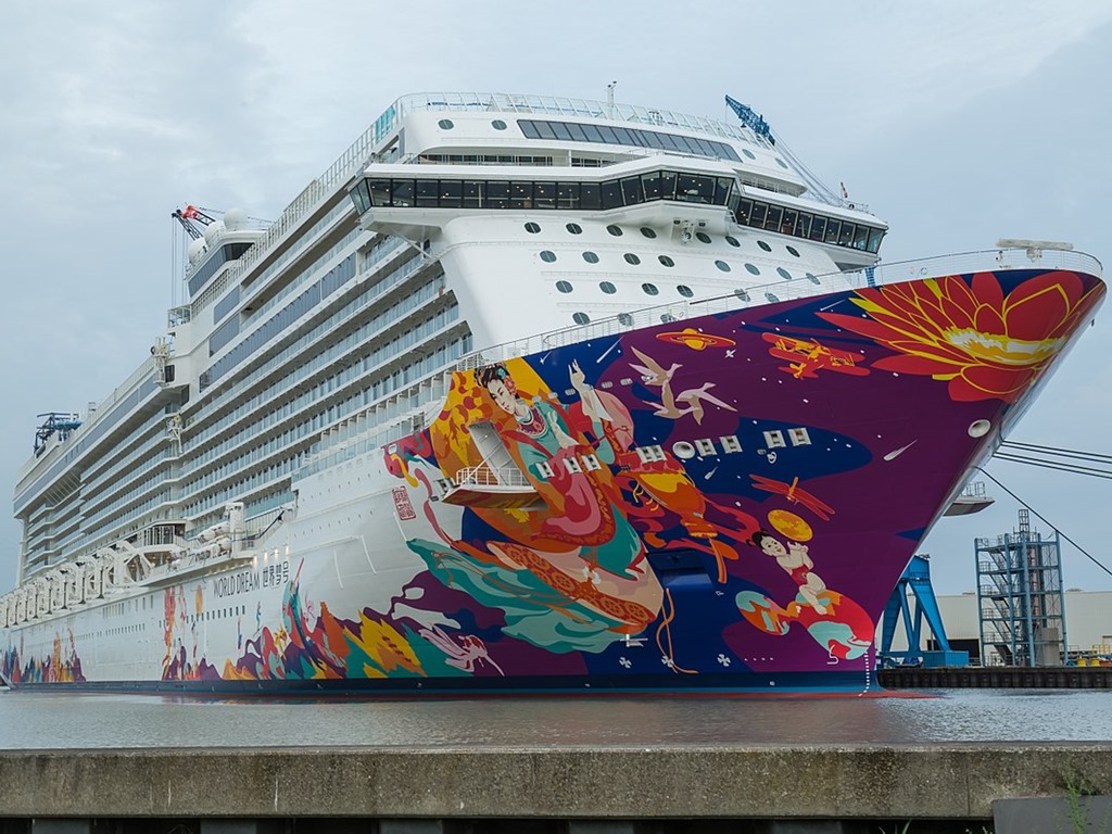 World Dream Cruise Ship Docks At Cai Mep Port