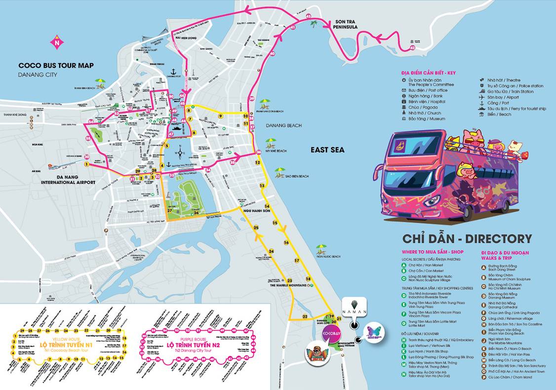 Danang open-top bus